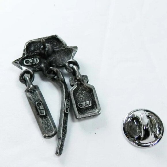 Signed JJ Nurse Hat Nursing Pins Dangle Thermometer Prescription Bottle Medical - Picture 4 of 9